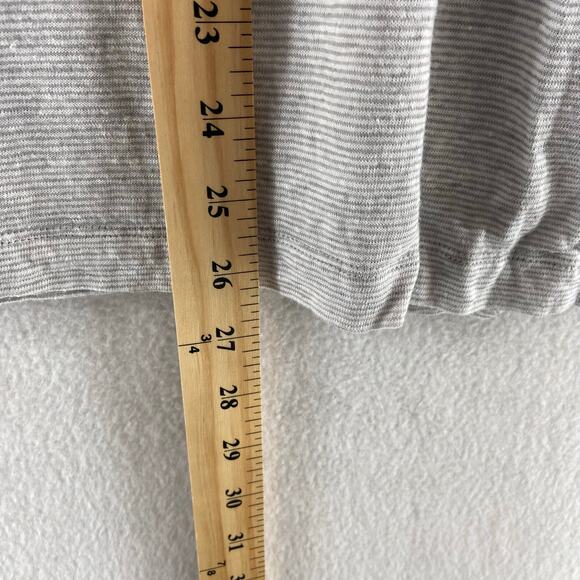 Eileen Fisher Linen Top Size Small Gray Stripe - Picture 5 of 7